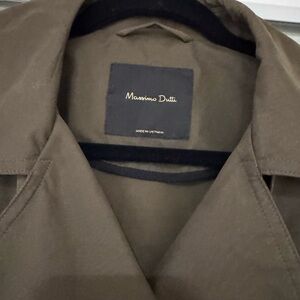 Massimo Dutti Short Belted Trench Coat.